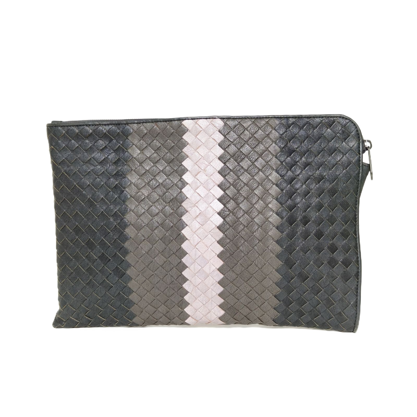 Bottega Veneta Clutch Bag in Two-Tone Leather