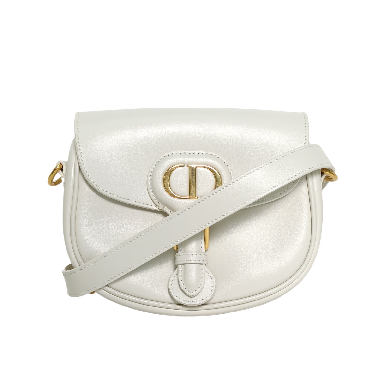 Dior Bobby Small 18cm in White Leather