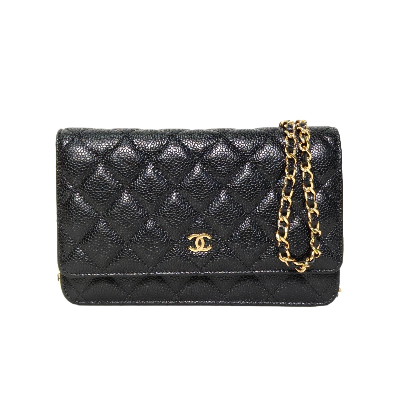 Chanel CF WOC 19cm Black Caviar Leather