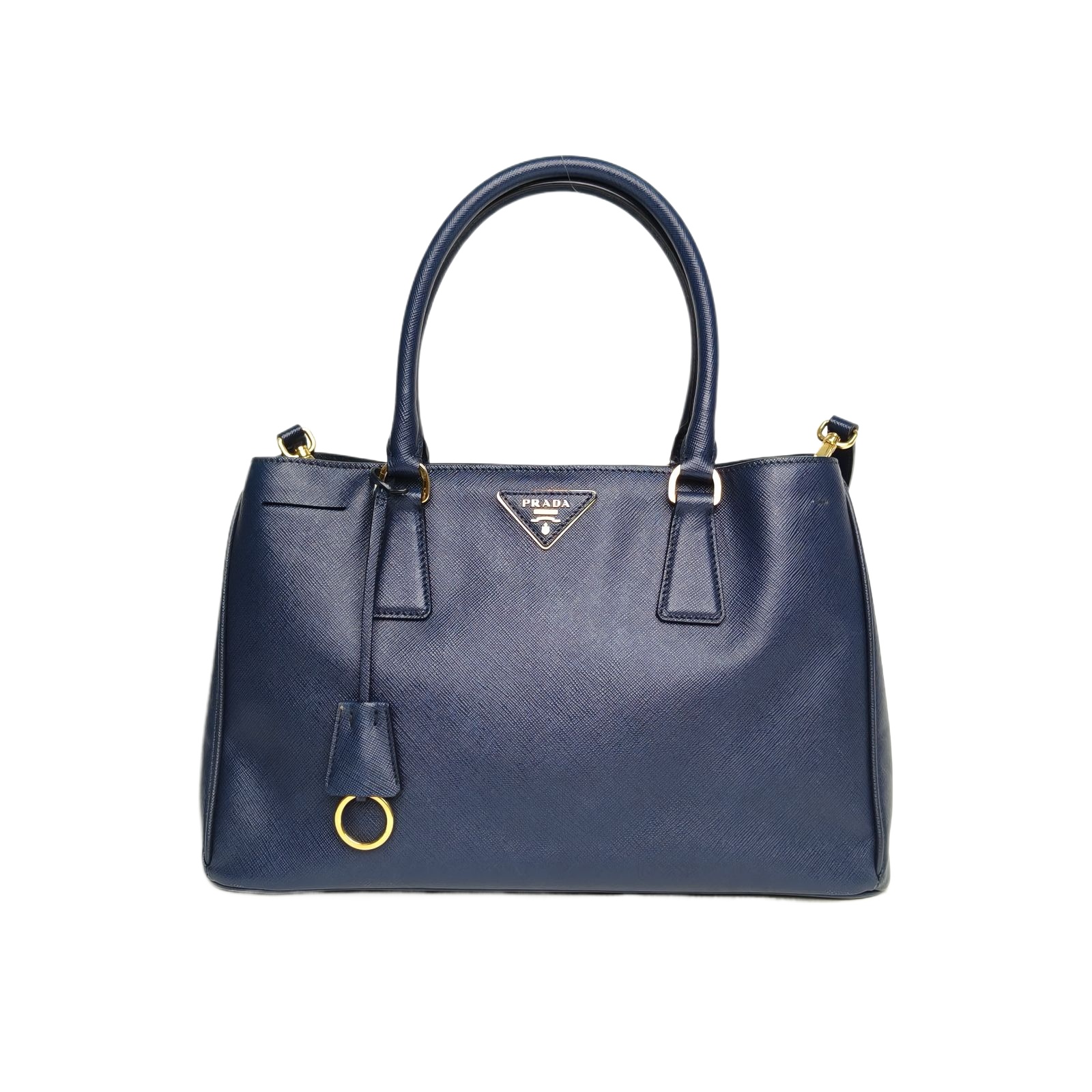 Prada Galleria Tote 33cm Blue Leather