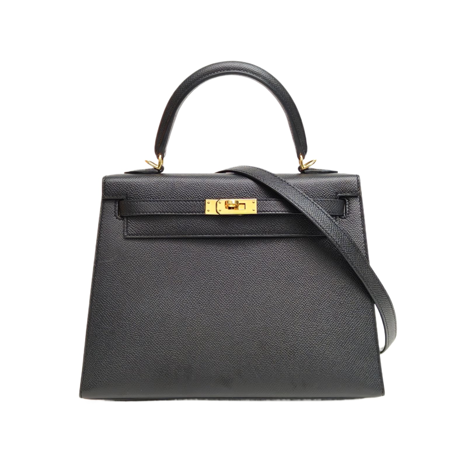 Hermès Kelly 25 89 Graphite Grey Togo Leather