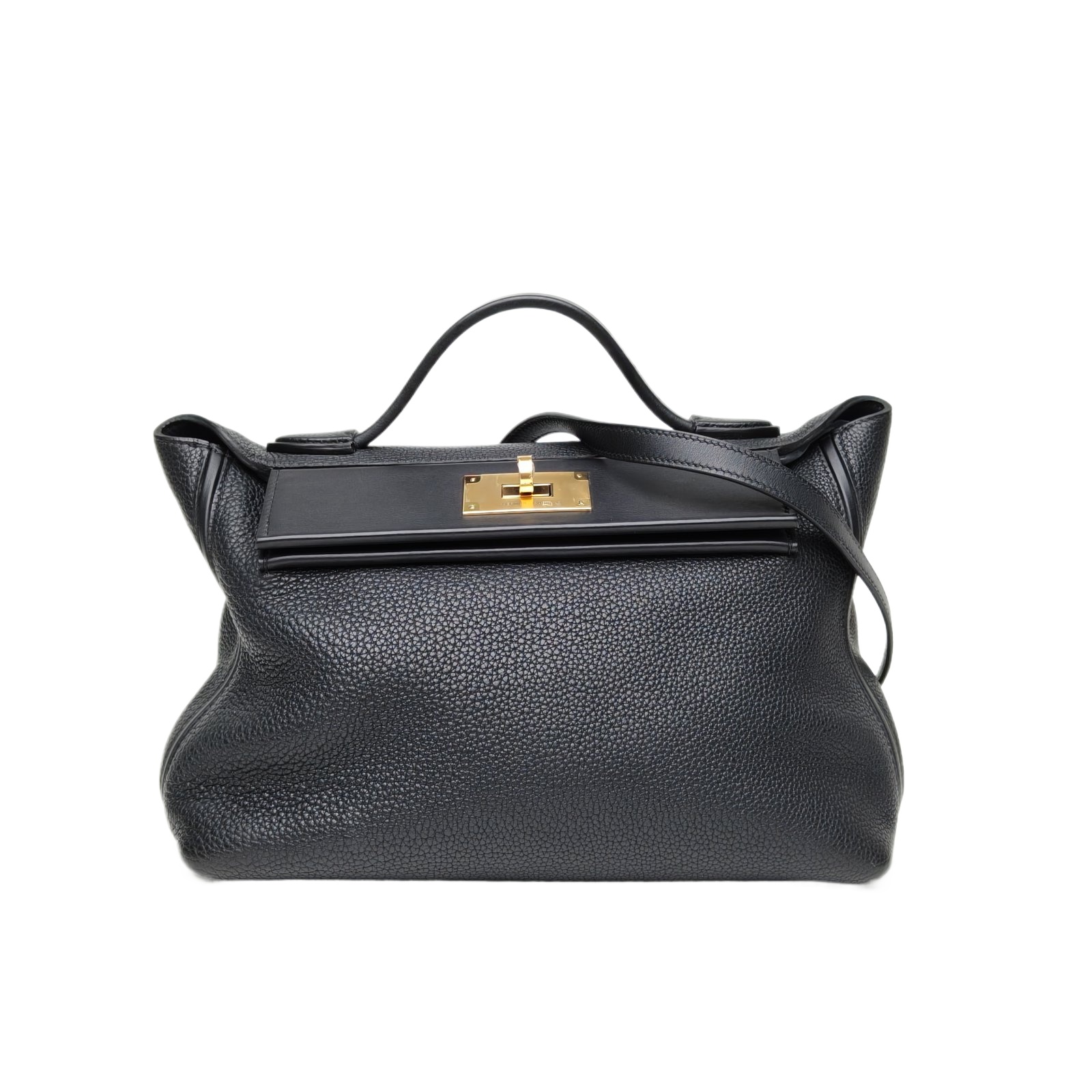 Hermès 24/24 29 Black Togo Gold Hardware