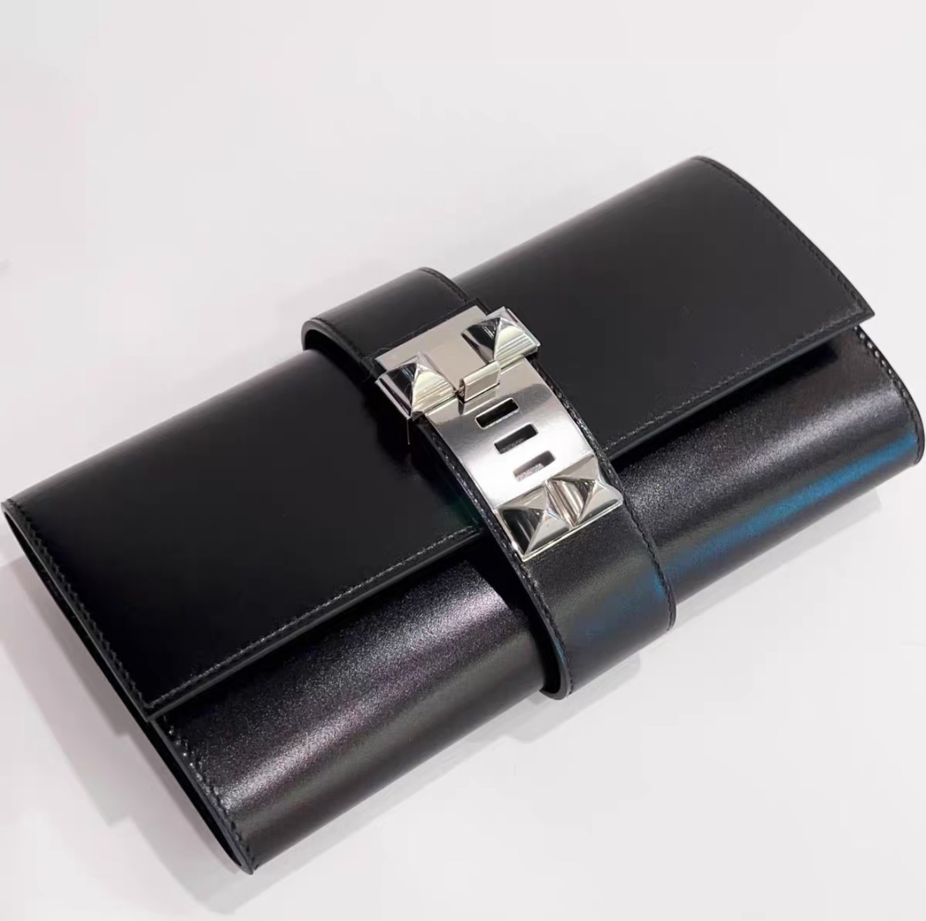 Hermès Neo Medor Clutch Mini Black Leather